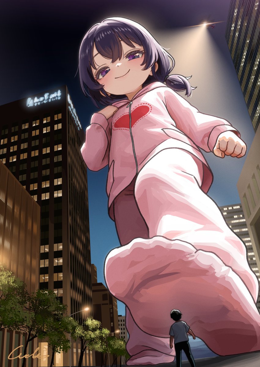 corpsmanWelt's tweet photo. 依頼で巨大娘描きました https://t.co/JhUAGa4HxH