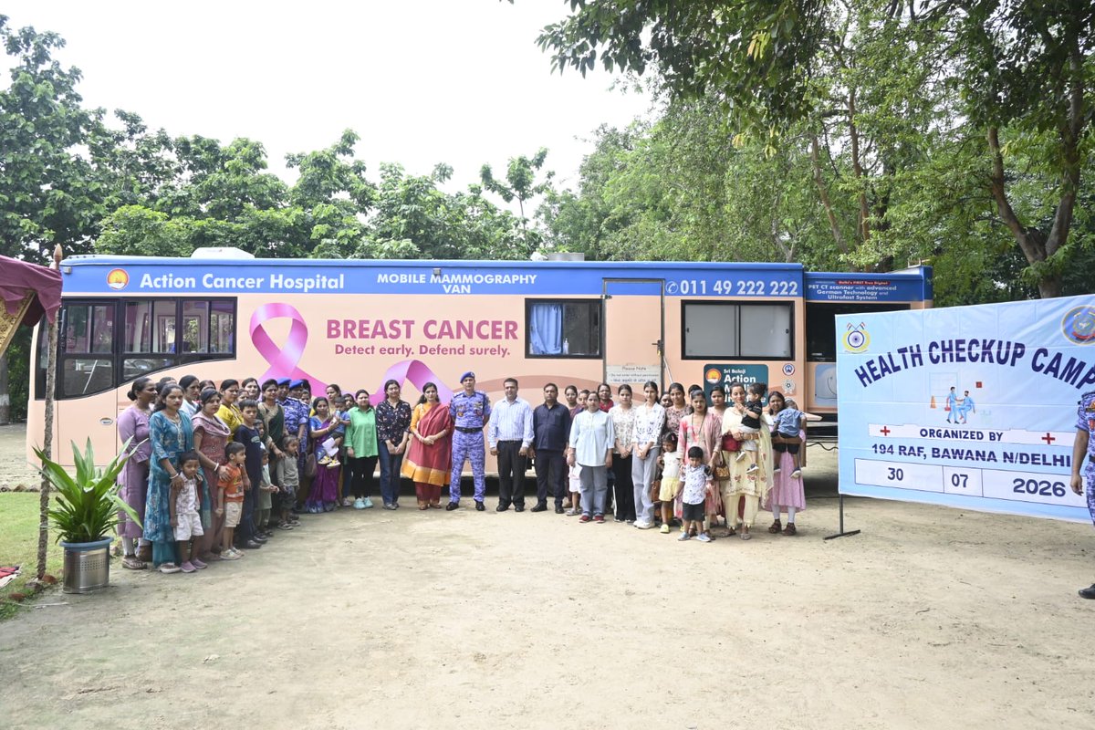 194RAF's tweet photo. The initiative included health check-ups, preventive screenings, and awareness sessions, reaffirming the unit's commitment to the health and well-being of its families.
#CRPF #RAF #SevaSurakshaBandhutva #PreventiveHealthcare #FitIndia https://t.co/Aq68X1vOIw