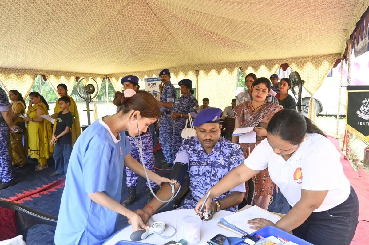 194RAF's tweet photo. The initiative included health check-ups, preventive screenings, and awareness sessions, reaffirming the unit's commitment to the health and well-being of its families.
#CRPF #RAF #SevaSurakshaBandhutva #PreventiveHealthcare #FitIndia https://t.co/Aq68X1vOIw