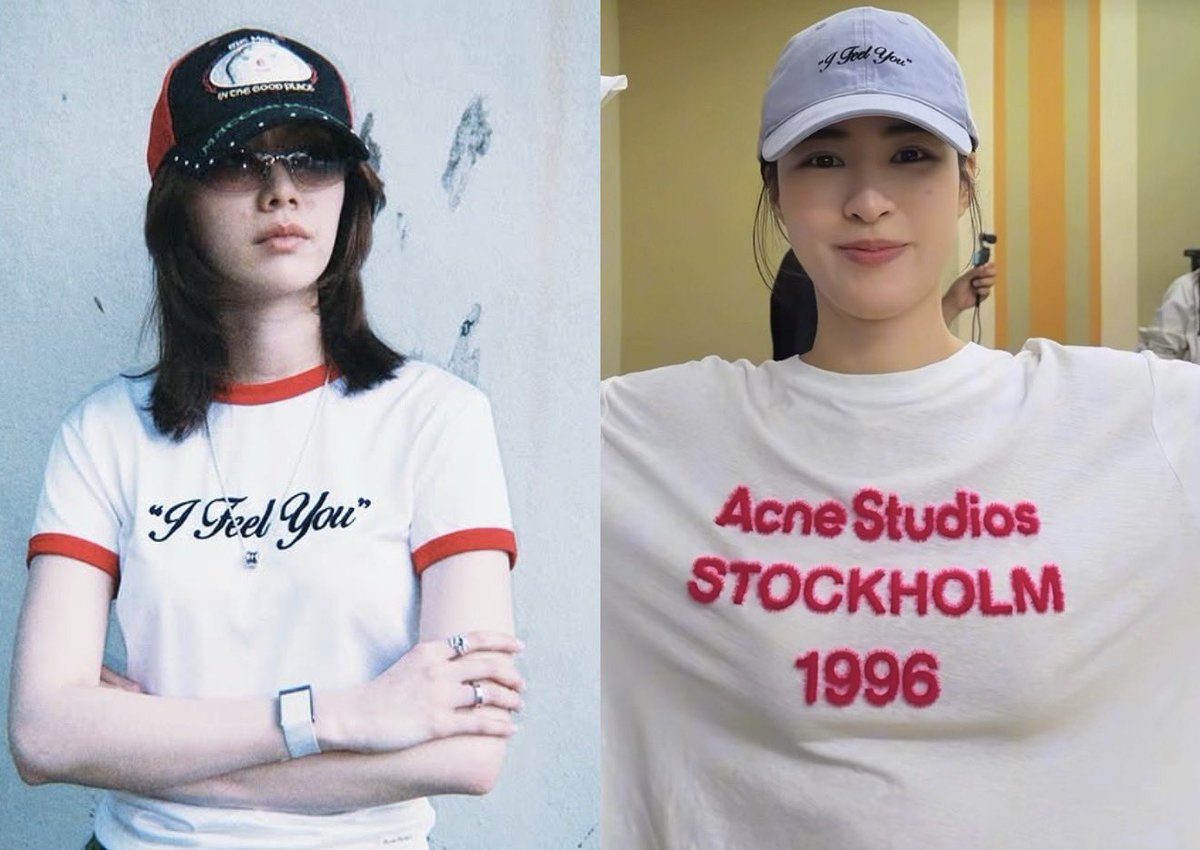kaijeaw__19's tweet photo. (👕 I feel you )                               ( I feel you 🧢)

“ เสื้อผ้า ชอบมีคู่กัน ” ดาราเฉลยเหนื่อยแล้ว😌 https://t.co/VES4laYHcs