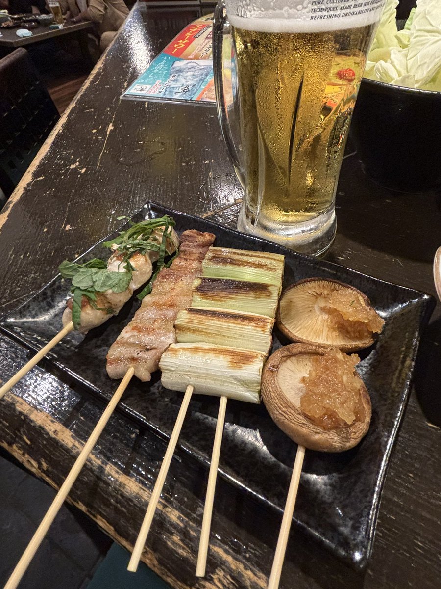 formula_fsw's tweet photo. 久しぶりの豊橋訪問で、こちらも久しぶりの「八剣伝」さんへ🍺相変わらずの美味しい串物に大満足の時間でした✌️ https://t.co/hV27HsDhkK