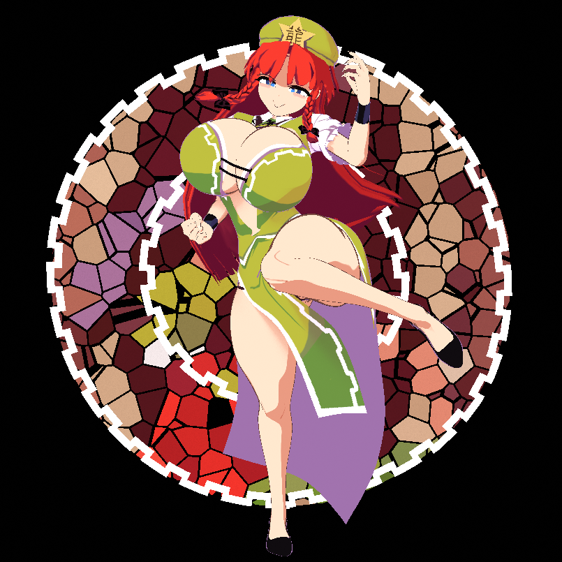 dtsharris's tweet photo. "Scarlet Escape"  

Hong Meiling 

character design by @namako8982 https://t.co/ri7w68a0B7