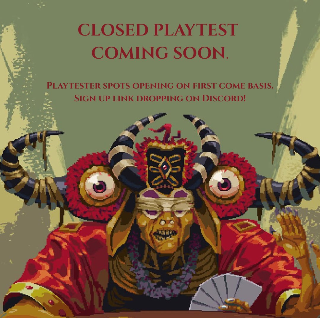 heatdeathstudio's tweet photo. Hey guys, we're getting ready to run a closed demo of APPA! and we need a fresh batch of playtesters. It will be on first come basis. We'll drop the sign up form link on our discord by this week. Drop a 👹 emoji in the comments if you would link a link to our discord server. https://t.co/0zn0jWbvGK