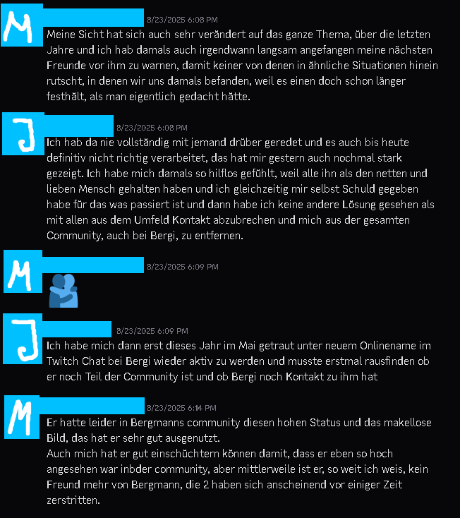 MissingBergNo's tweet photo. okay sind, um ehrlich zu sein.)

Und hier auch nochmal was bezüglich des Themas, von der damals 17 Jährigen (J).
(Namen sind hier jetzt zensiert wegen Privatsphäre!) https://t.co/g4GPmKGNOj