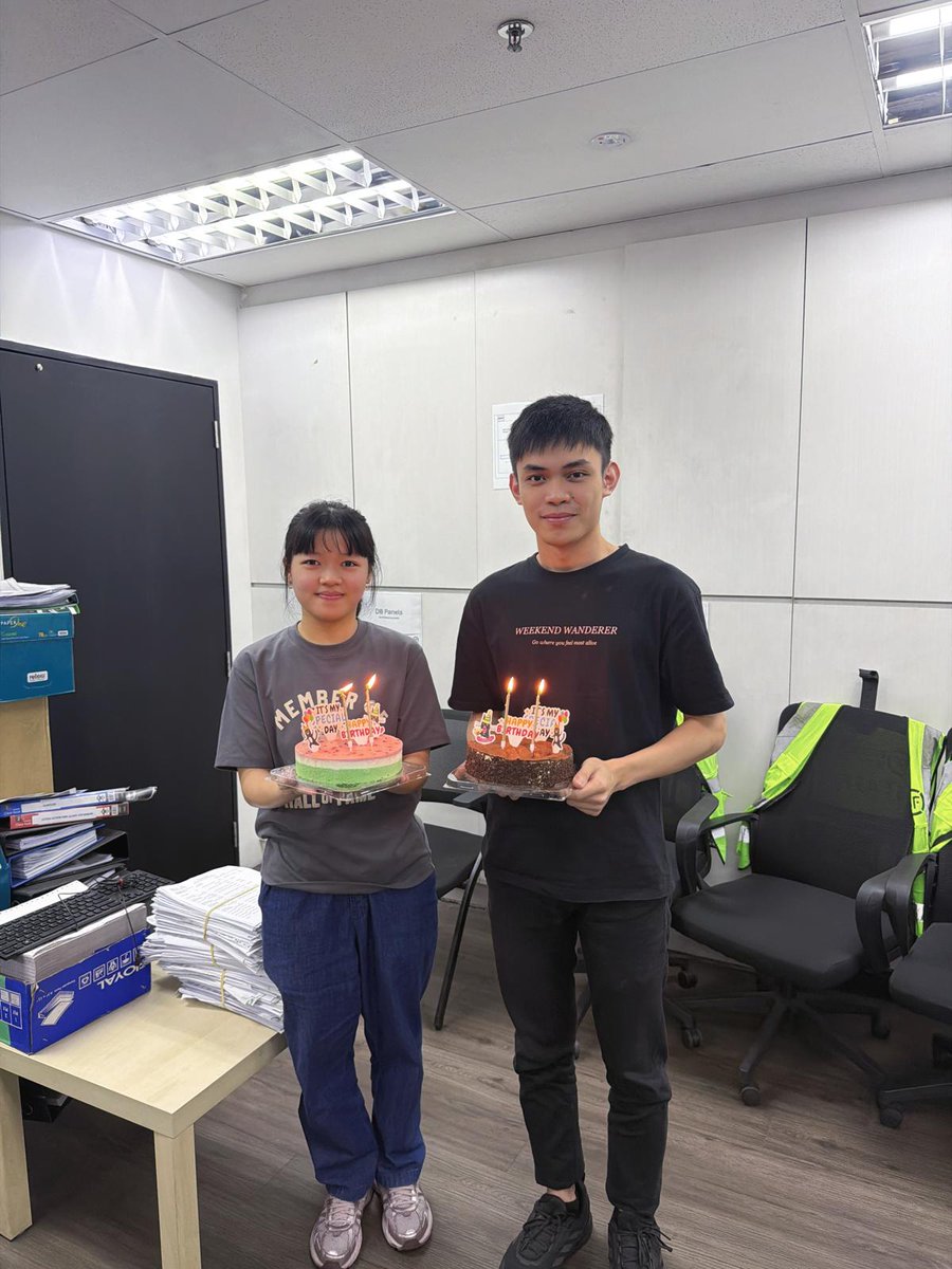 Declarators_'s tweet photo. What a coincidence! 🎉 Both of our team members from the same department share the same birthday and even joined Declarators just one week apart.

Happy Birthday to Michelle and Lay Zhuan from our Airfreight Team! 🎂✨

Thank you so much for working on your birthday! https://t.co/aEVQv4aq9N