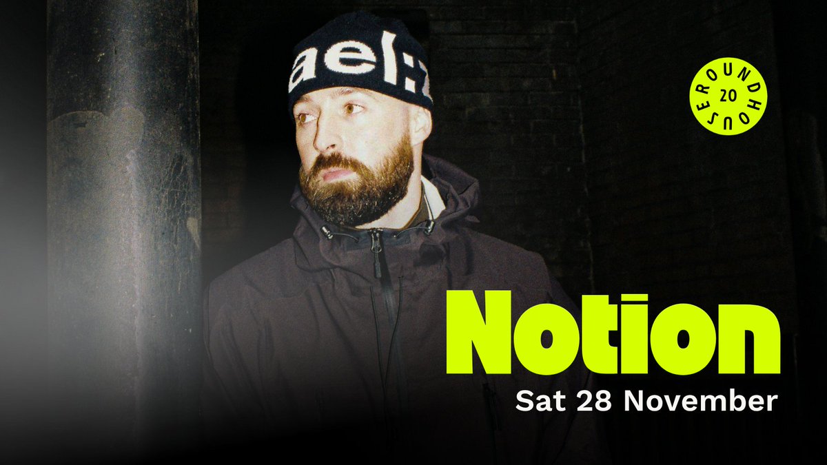 RoundhouseLDN's tweet photo. JUST ANNOUNCED 🚨 UK dance heavyweight @NotionDJ  joins us at Roundhouse for an unmissable night of high-energy beats &amp; exclusive Dance Dubs

🎟️ Members Presale: 3 – 4 August, 10am 
🎟️ General Sale: 5 August, 11am
🔗 https://t.co/a2lT3VDUw0 https://t.co/6QSEDDrVMp