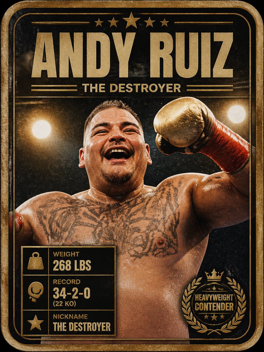 nicolas_cee's tweet photo. Do y’all remember the day the destroyer Andy Ruiz stopped Anthony Joshua becoming WBC world heavyweight champion he was a 901 underdog https://t.co/mAIfVJI3yn