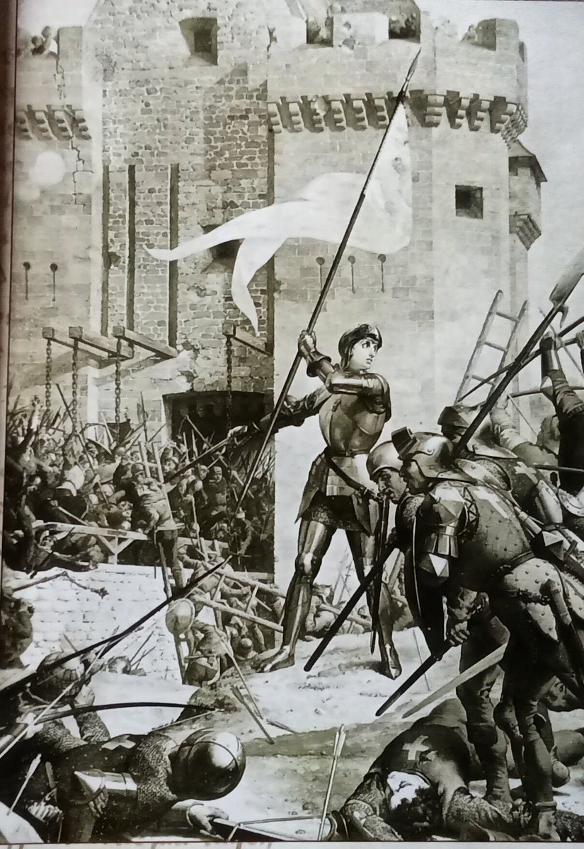 TassulaBaltzi's tweet photo. #Jeanne d'Arcs #Martyrium
Am 9. Januar 1431 wurde der #Ketserprozess gegen Jeanne d'Arc begonnen . Vorsitz führte Pierre Cauchon , #Bischof von Beauvais,
Doktor der Heiligen Theologie, Magister der Schönen Künste und Lizentiat des Kanonischen Rechts sowie Ratgeber des #englischen
#Königs. Als Besitzer bestellte #Cauchon die ungewöhnlich grosse Zahl von mehr als 60 Personen Professoren der Universität #Paris,
Domherren von Rouen , Mönche und Weltgeistliche. Auf der einen Seite standen diese angesehenen , dialektisch geschulten und mit allen scholastischen #Kniffen vertrauten #Kleriker und #Gelehrten - auf der andere Seite stand allein das mittlerweile 19 jährige ungeschulte #Bauermädchen, ohne #Rechtsbeistand und geschwächt durch die mehr halbjährige Kerkerhaft ( Gewalt , Vergewaltigung ..) Der Prozess dauerte 19 Wochen . Für #Johanna waren es qualvolle Monate, und wäre sie nicht , wie sie sagte, täglich von ihren Stimmen getröstet und beraten worden, so wäre sie bereits während dieses Martyriums gestorben.
Leider besteht das menschliche Leid auch heute noch auf vielen Ebenen fort.