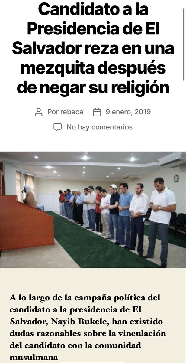 AlbertX10's tweet photo. @ciprianreyes Sabía usted Doctor que la familia del Sr Bukele es musulmana? Y que el papá de Bukele fue líder religioso islámico en El Salvador? Que opina de eso Dr? https://t.co/p8HP6VnG62
