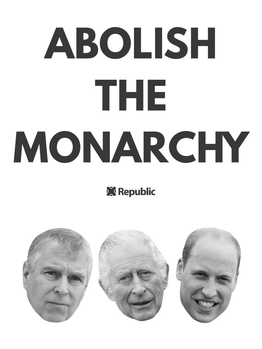 RepublicStaff's tweet photo. Is there any more of a reason to abolish the monarchy than these three? #NotMyKing #AbolishTheMonarchy #Epstein https://t.co/Q58NpKmMGI