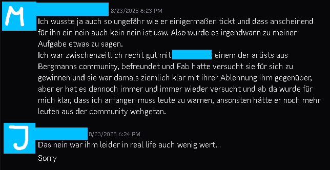 MissingBergNo's tweet photo. okay sind, um ehrlich zu sein.)

Und hier auch nochmal was bezüglich des Themas, von der damals 17 Jährigen (J).
(Namen sind hier jetzt zensiert wegen Privatsphäre!) https://t.co/g4GPmKGNOj