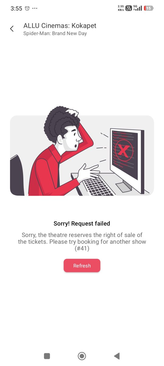 praneethsumanth's tweet photo. @AlluCinemas 

We have been refreshing BookMyShow all day looking for Dolby Cinema, is this what we get ???? 

Show some professionalism else you will be treated very badly in future https://t.co/lcDkNY5ViW