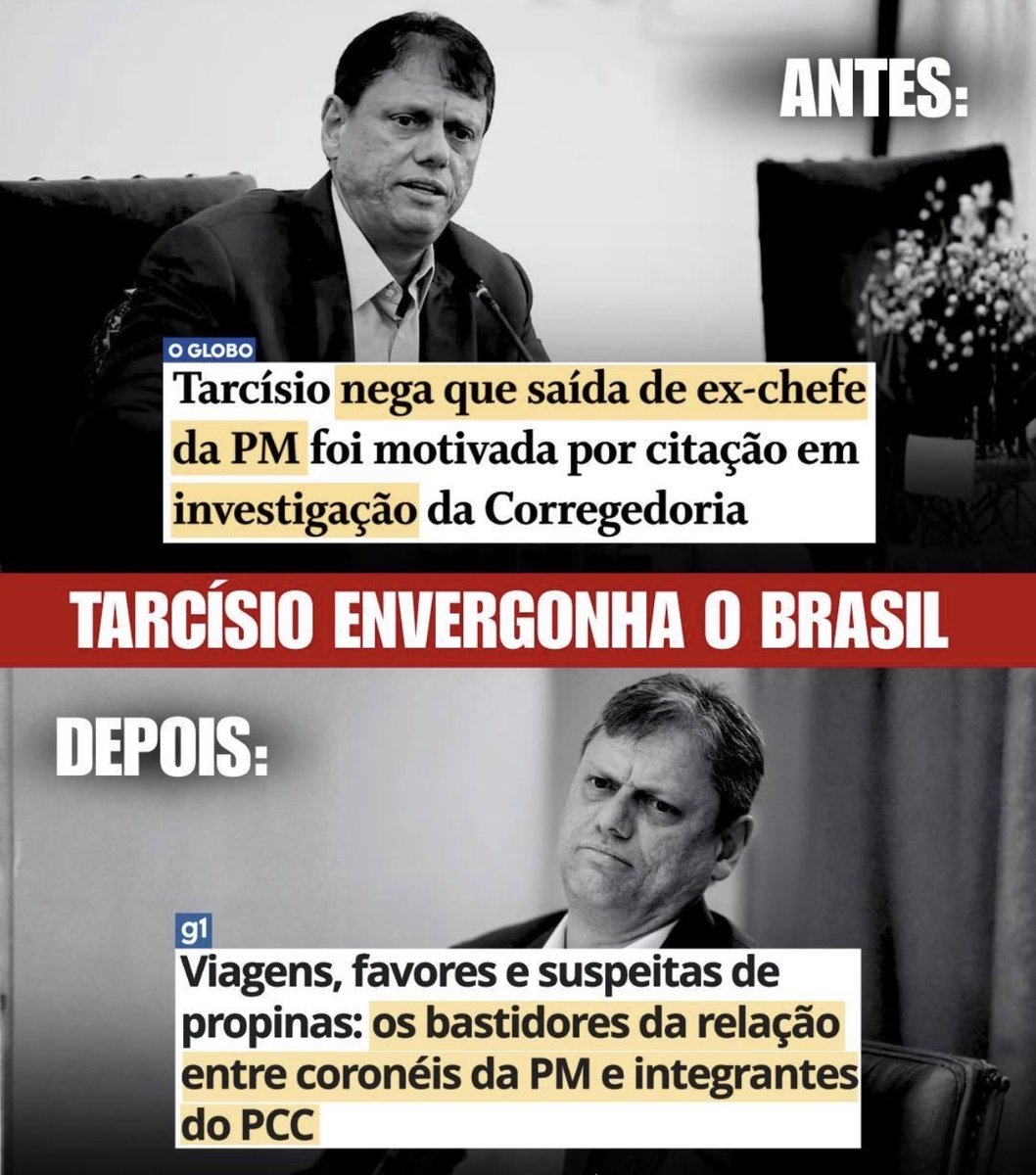 xregis61's tweet photo. TARCÍSIO, EM EX-MILICO CARIOCA TOTALMENTE PERDIDO E DESLUMBRADO COM O PODER EM SP. 
NÃO VOTEM NELE. https://t.co/Pyqi7oQ8K7