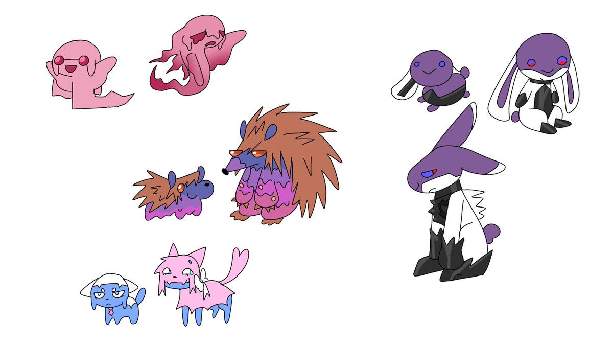 EnasFirefly's tweet photo. I made shinies for my pjsk pokemon https://t.co/AbHqlbtFG1
