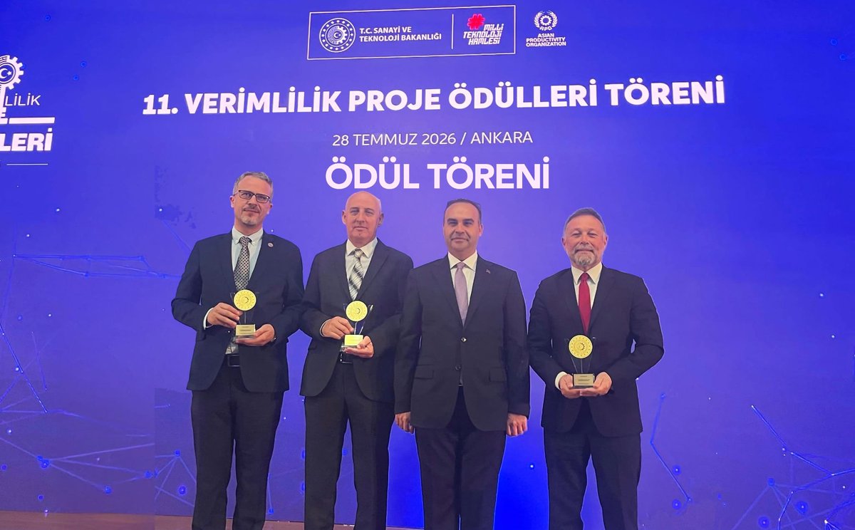 Asasaluminyum's tweet photo. T.C. Sanayi ve Teknoloji Bakanlığı tarafından düzenlenen 11. Verimlilik Proje Ödülleri kapsamında, "Sürdürülebilir Hafif Alüminyum Batarya Taşıyıcısı" projemiz ile Ar-Ge Kategorisi Birincilik Ödülü'ne layık görüldük. https://t.co/4YWpfxNTBS