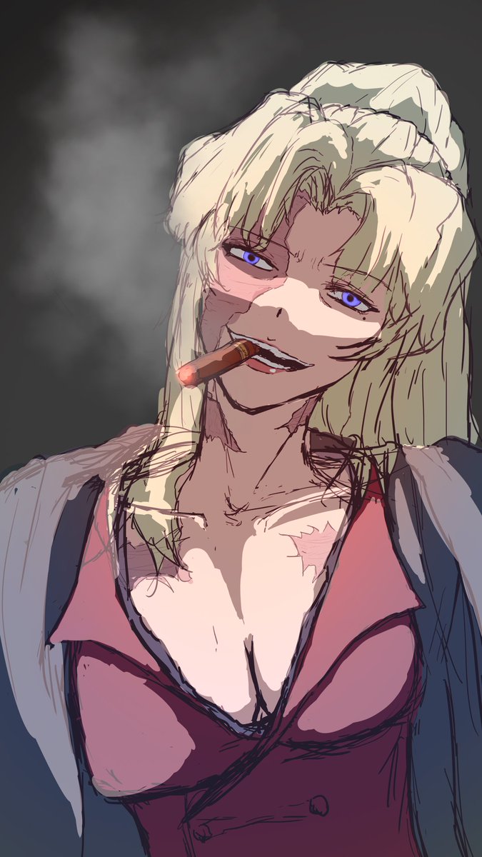Amioka_negi's tweet photo. フライフェイス
 #illustration  #BLACKLAGOON  #ブラックラグーン  #バラライカ https://t.co/KSvkkiHob7