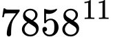 musakazaki's tweet photo. @Ananya_Notes 7858^11 (which is 7,053,948,250,202,451,596,685,503,023,771,220,538,836,992 when written with all the digits) https://t.co/H0zlL4QtYe