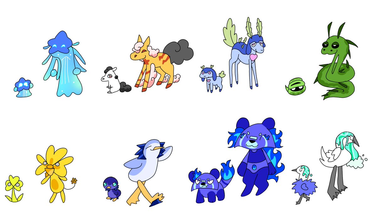 EnasFirefly's tweet photo. I made shinies for my pjsk pokemon https://t.co/AbHqlbtFG1