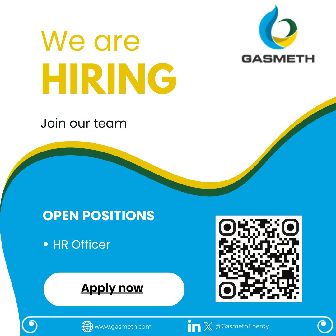 GasmethEnergy's tweet photo. Click on the link to apply and join our dynamic team! >>https://t.co/XXpUv7JWOf https://t.co/Z7Ce73sXiX