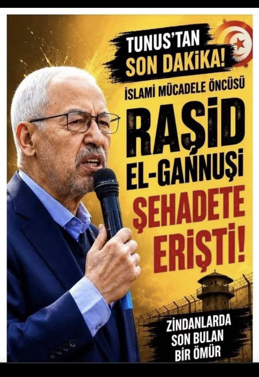 fikriakyuz99's tweet photo. Tunus'ta El Nahda Hareketinin kurucusu Raşid Gannuşi hapisteydi. Hakk'a yürüdü.

(El Nahda, ayağa kalkma/uyanış manasına geliyor. Namık Kemal'in romanı İntibah var; o da buna benzer bir anlama geliyor.)

Gannuşi, İslam dünyasında tıpkı Necmeddin Erbakan gibi, tıpkı Aliya İzzetbegoviç gibi, büyük halk hareketini başlatmış, modern kalıplarla İslam'ın ana damarını meczeden bir siyaset anlayışının temsilcisiydi.

Gannuşi, Tunus'ta batı mukallidi Habip Burgiba'nın hedefindeydi, fikirleri nedeniyle hapse atıldı.

Burgiba'ya saray darbesi yapan Zeynel Abidin Bin Ali başa geçti.

O da diktatördü ve o da fikrin namusuyla donanmış Gannuşi'yi hapse attı.

2011'de halk hareketiyle Zeynel Abidin Bin Ali devrildi. 

El Nahda iktidara geldi. 

Gannuşi istese Cumhurbaşkanı olurdu, olmadı.

Bu kez, 3 yıl önce iktidara bir darbe yapıldı ve El Nahda Hareketinin iktidarı son buldu.

Gannuşi yine hapse atıldı ve orada dün vefat etti.

İnancı uğruna hapis yatan...

Bir Hareket'i organize eden ve başarılı olan...

Mutaassıp değil muhafazakar çizgide olan...

Ecdadının fikir ve inanç manzumesiyle yenilikçiliği bir arada tatbik eden...

Milleti için bedel ödeyen Erbakan'a İzzetbegoviç'e, Gannuşi'ye Allah'tan rahmet diliyorum.
