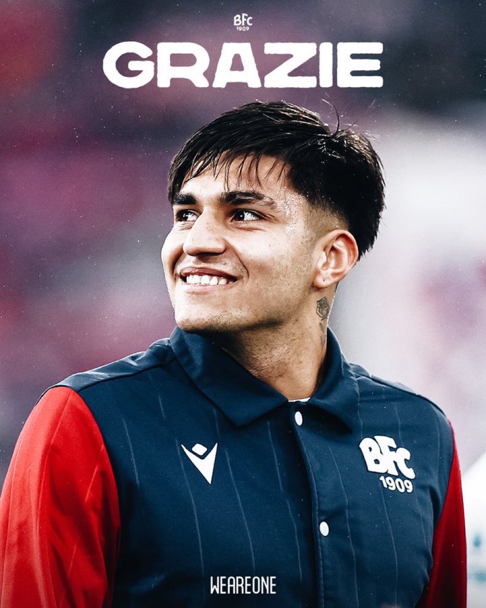 BolognaFC1909en's tweet photo. Thank you for everything, Santi 🇦🇷🫶

#WeAreOne https://t.co/JGFUE1K15B