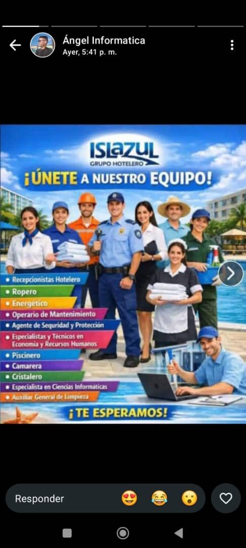 sonia_bofill's tweet photo. Únete al equipo de #islazulvaradero.No pierda la oportunidad https://t.co/JNP0PdLq6f