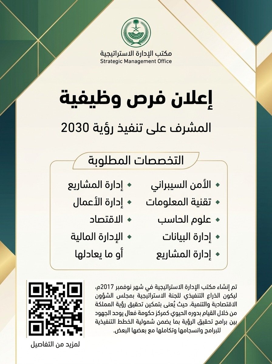 wdfeh's tweet photo. 🔥🟢 فتح التوظيف (مكتب الإدارة الاستراتيجية):

يعلن مكتب الإدارة الاستراتيجية عن توفر عدد من الفرص الوظيفية المميزة،  للمساهمة في تحقيق الأهداف الاستراتيجية وتعزيز رؤية المملكة 2030.

⬇️ للتقديم:

https://t.co/M2RvUGyhwh https://t.co/n6j0AivJ6l