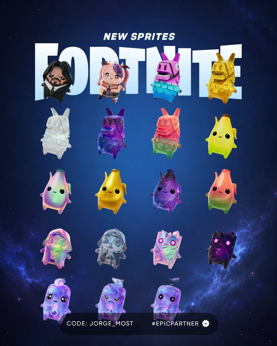 Jorge_Most's tweet photo. Nuevos espíritus agregados en la actualización v41.30 de Fortnite. https://t.co/9StKKNkY4I