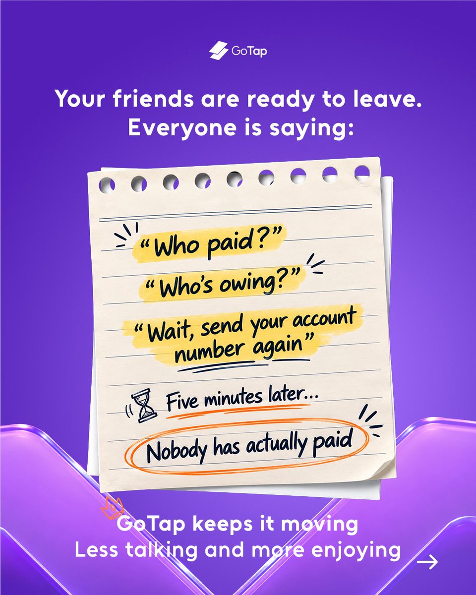 UseGoTap's tweet photo. Avoid uncomfortable situations. Just Tap, Pay and Done https://t.co/fPM3Vw75wZ