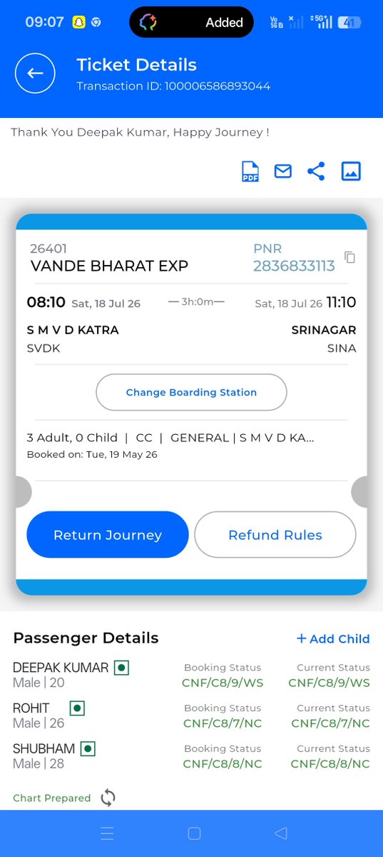 Deepakkumarph's tweet photo. कृपया मेरी मदद कीजिए। मेरा पैसा वापस करो @RailMinIndia @RailwaySeva @AshwiniVaishnaw @RailwayNorthern https://t.co/m9MntGqQaH