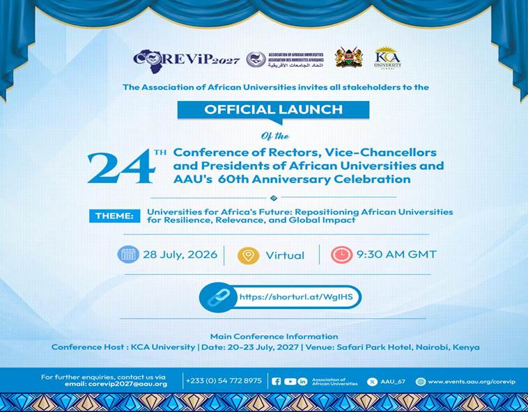 Celestin_Prof's tweet photo. It was a privilege to join university leaders, researchers, policymakers, development partners, and innovators from across Africa during the Official Launch of COREViP 2027 aimed at institutional transformation to meet Africa's evolving educational needs. https://t.co/jALq4ZT8hd