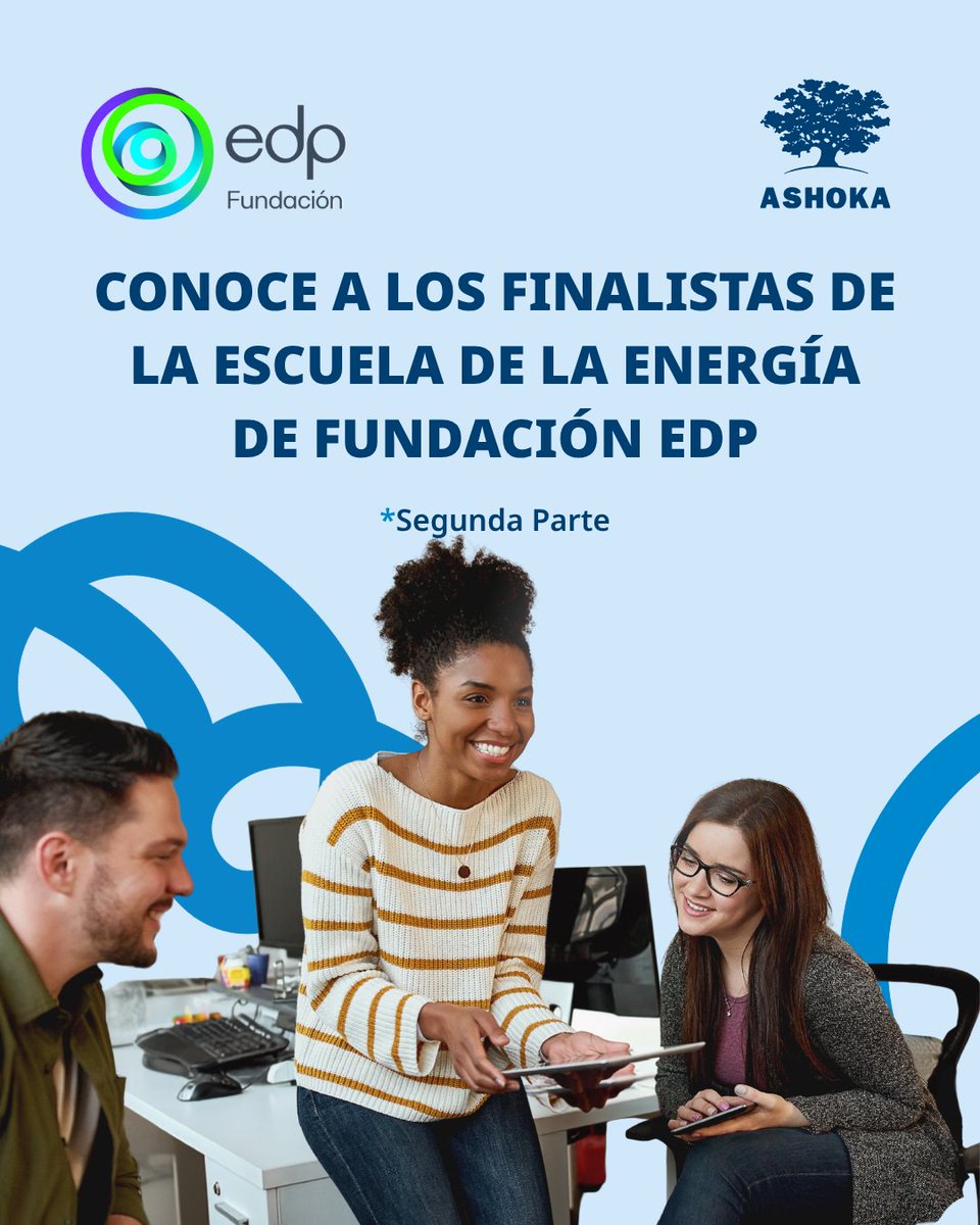AshokaSpain's tweet photo. 🎓 ¡Seguimos presentando a los y las finalistas de la #EscuelaDeLaEnergía, un programa de Fundación EDP con la colaboración de Ashoka!

En este carrusel compartimos la segunda parte de los proyectos finalistas. https://t.co/ceSJQgb5iB