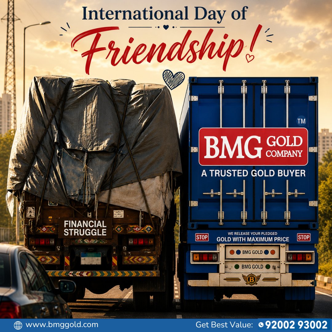 BmgGoldcompany's tweet photo. International Day of Friendship ! 👭👫🏻
📞 Call: 92002 93002

#BMGGold #BMGGoldCompany #CashForGold #CashForSilver #CashForDiamond #InstantCash #GoldBuyer #SilverBuyer    #DiamondBuyer #SellGold #SellSilver #SellDiamond #OldGoldBuyer  #ATrustedGoldBuyer #Friendship #Lorrymeme https://t.co/s0itUkgDXK