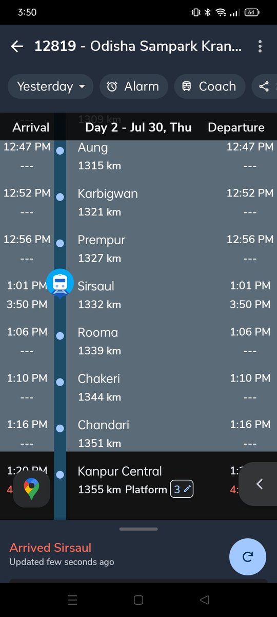 Rajatkumar_only's tweet photo. @RailMinIndia @IRCTCofficial @RailwaySeva Travelling on 12819 Odisha Sampark Kranti Express PNR:6306097351 from Balasore to Anand Vihar. Train is delayed from 7:35 PM to 10:24 PM, causing us to miss our connecting train to Jammu Tawi from Delhi jn in 10.10pm
Kindly take Action. https://t.co/XBsO0Jl2Mf