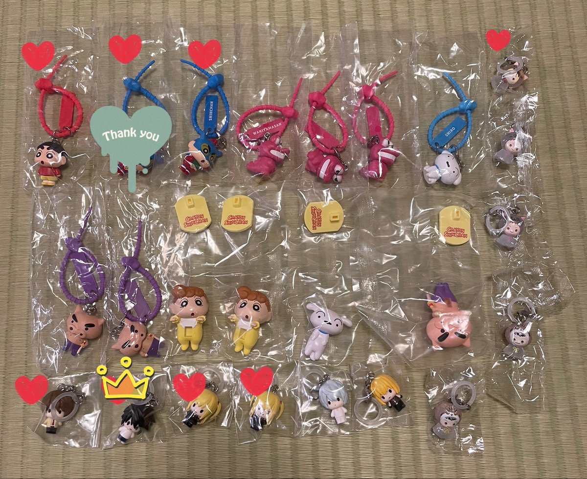 banri___chikage's tweet photo. ガチャ　めじるし　譲渡　買取　交換

【譲】画像1〜6枚目

【求】定価＋送料（PayPay）or  ヨッシーめじるし（黒以外）

♡マークは他抱き合わせお願い致します。
👑マークは🌸マーク含む複数抱き合わせお願い致します。ものによってはお断り、お返事にお時間頂きます。お気軽にお声掛け下さい！ https://t.co/O3WLEeLhPS