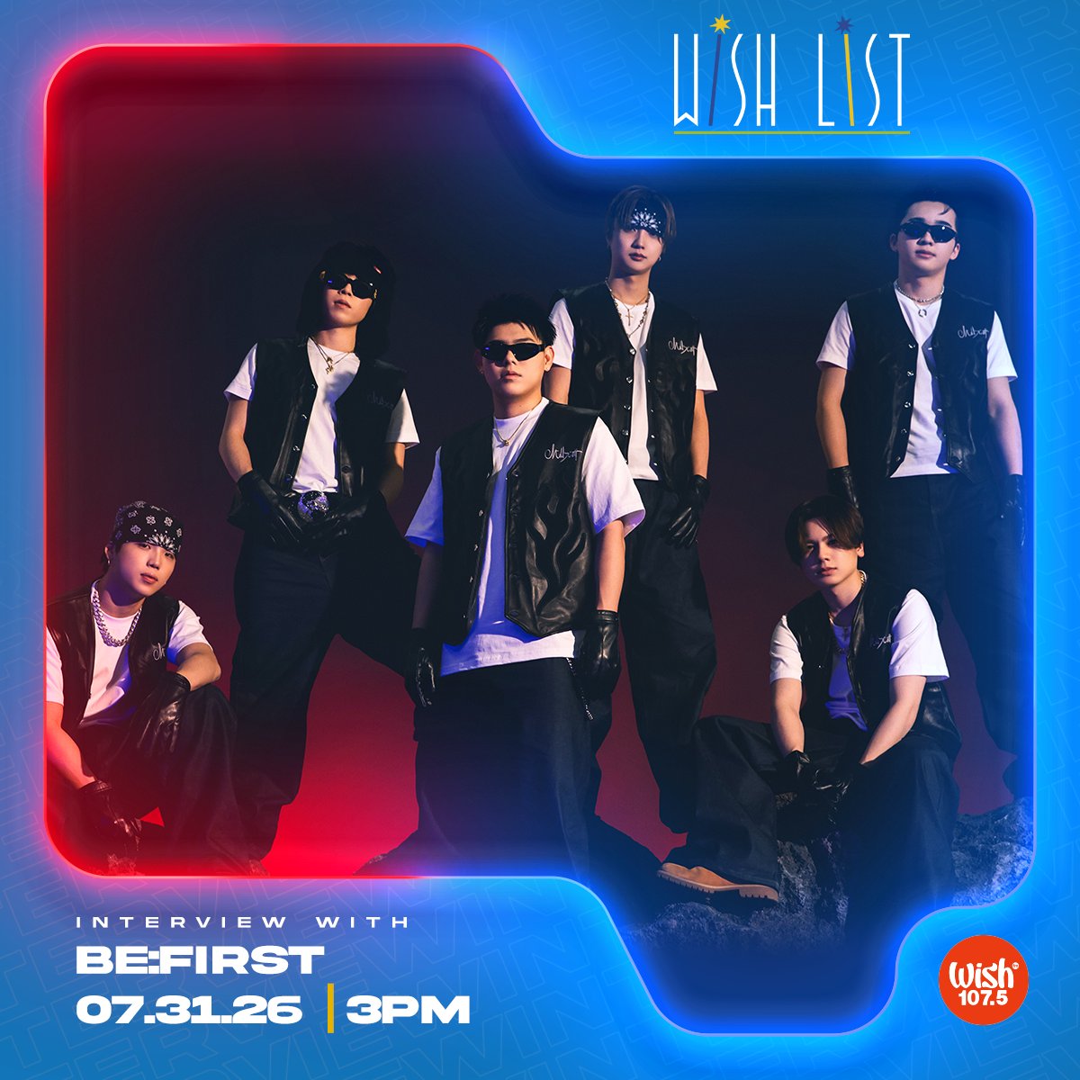 wish1075's tweet photo. .@BEFIRSTofficial will be on the Wish List with @DjFayeWish1075 today!

Tune in at 3 p.m. PHT, Wishers! https://t.co/bYd3YEMQMW