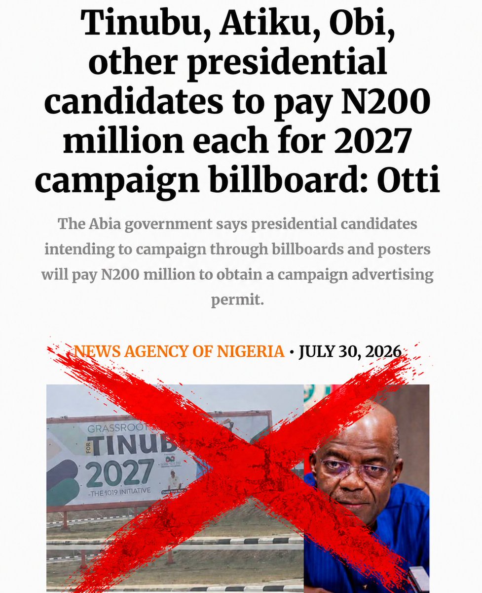 sowore's tweet photo. Alex C. Otti has become one of Nigeria's biggest political disappointments.

@alexottiofr  is a massive scam, and the full extent of that scam is still unraveling. https://t.co/LkUjQEN8dK