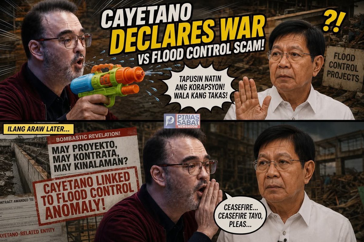coachjarret's tweet photo. Yung ready ka makipag-away tapos nung nilabas ‘yung resibo, biglang "ceasefire muna bro."

#pinassabatwithcoachjarret #pinassabatnewsroom #PingLacson #AlanPeterCayetano #TaguigFloodControl #PinasSabat #BalitaPh https://t.co/iMlYf40AKt