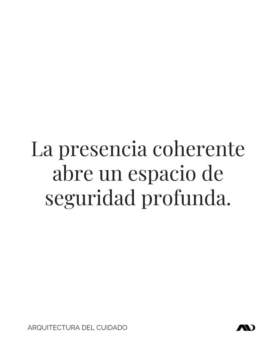 AngelaVelardeAV's tweet photo. La seguridad es un estado neurofisiológico. Una presencia coherente regula el sistema nervioso: reduce la hipervigilancia y activa la calma. 

En el #cuidado, esta presencia crea un espacio de seguridad que se siente.

#arquitecturadelcuidado https://t.co/tBCBaPWg7C