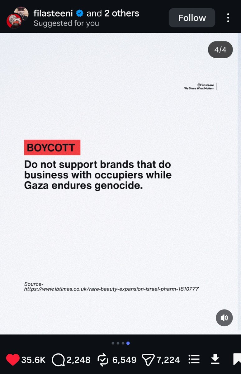 SummertimeX5's tweet photo. Love seeing people call out the PR spin. saying it's 'not an official partnership' while supplying massive stock to an Israeli retailer. She wants their money, but doesn't want the backlash that comes with it https://t.co/fYlUNjbX0G