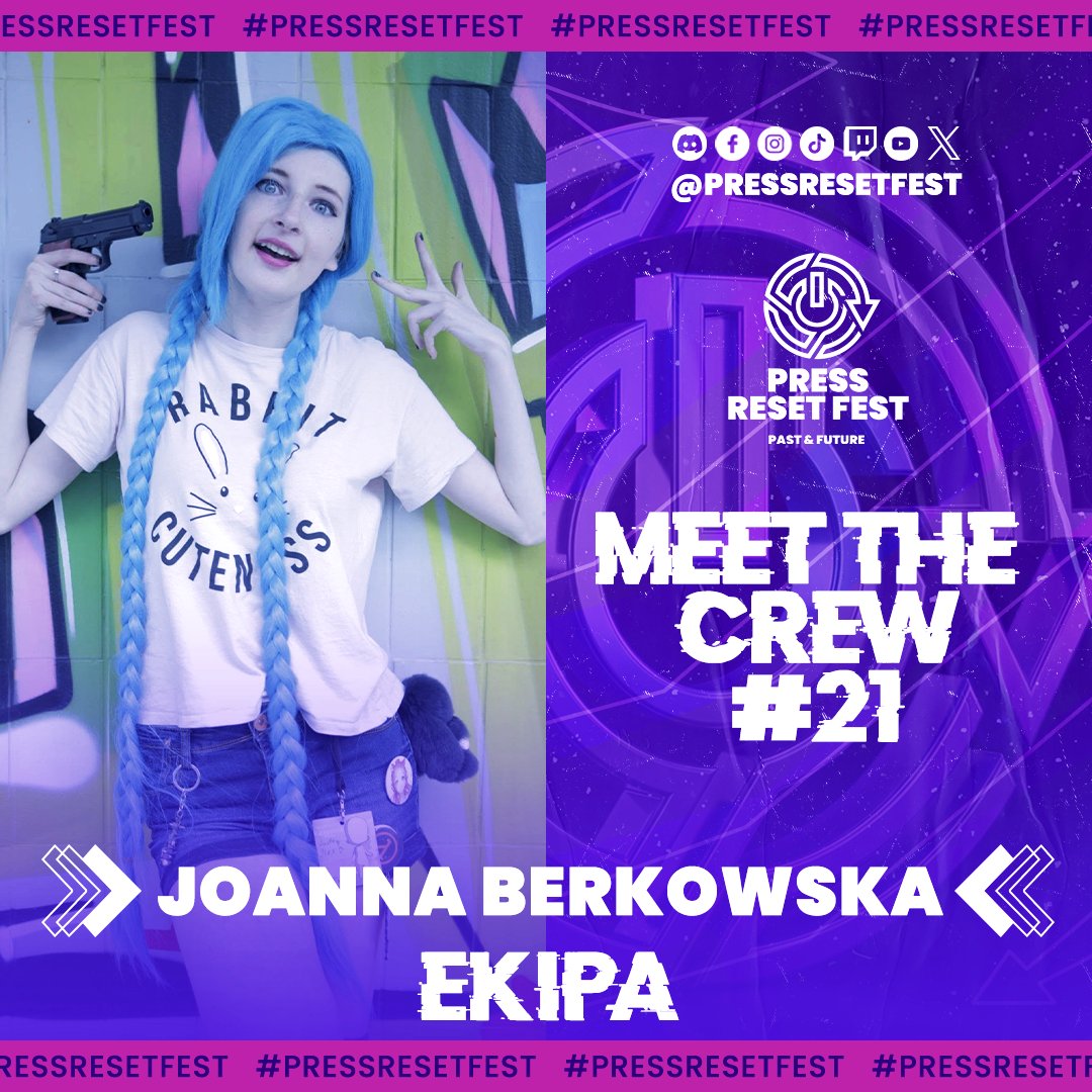 pressresetfest's tweet photo. Joanna „Ciasteq” Berkowska - Press Reset Crew

Graczka od dzieciństwa, fanka RPGów, anime, handmade i instant cosplayu.

Od RS vol.2 jako odwiedzająca, przy RS vol.5 już w ekipie przy cosplayerach. Teraz wraca na Press Reset Fest 2027.

#PressResetFest #MeetTheCrew https://t.co/SiWsU75EGE