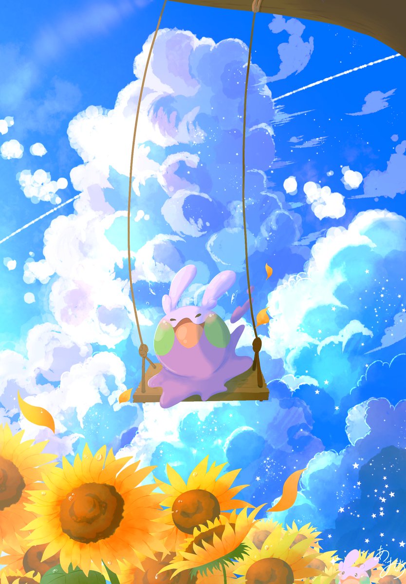 natu_a0z0ra's tweet photo. #今月描いた絵を晒そう
夏の空が描けました☁️🌻 https://t.co/IZORAKtEm1