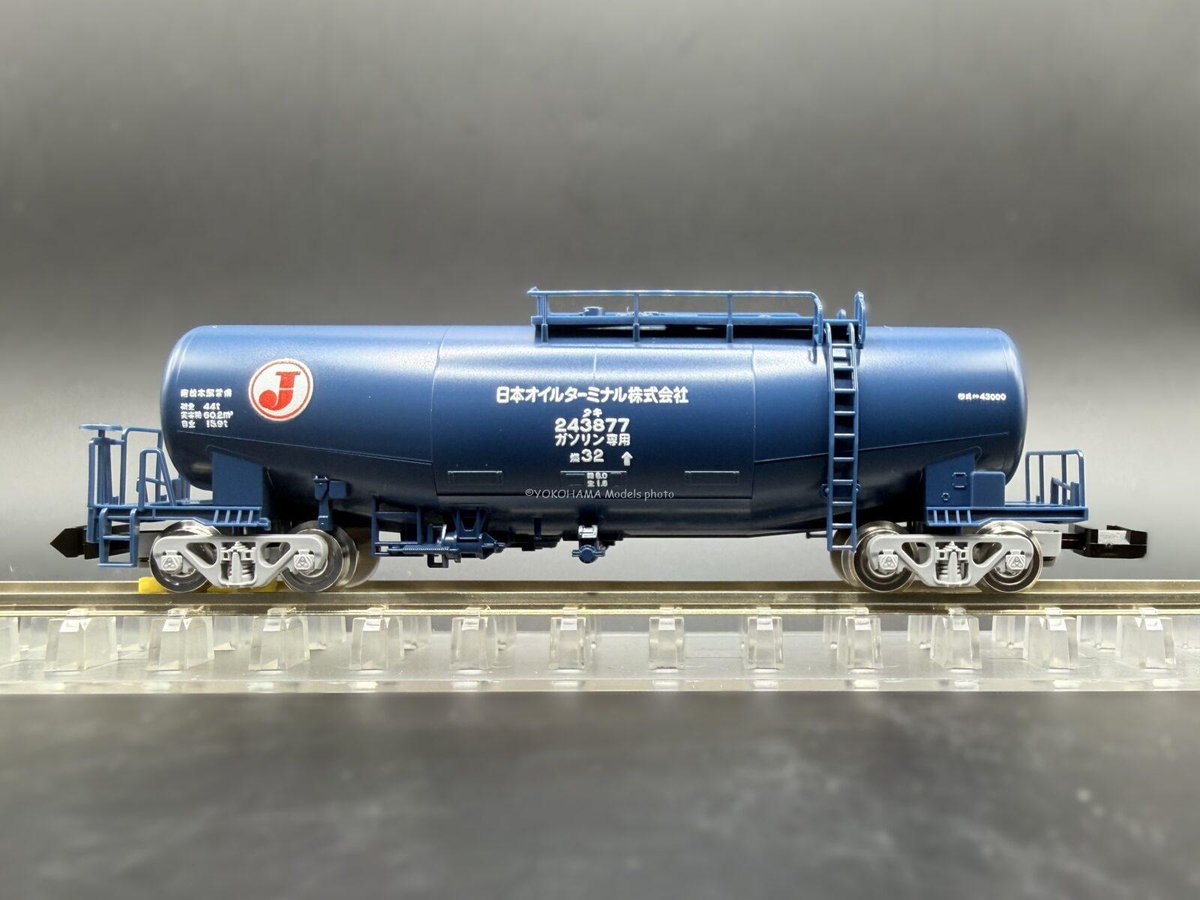 ngauge_jp's tweet photo. 【TOMIX】 
98814 タキ1000·43000形(日本石油輸送)セット
8770 タキ243000形(日本オイルターミナル·青)
8771 タキ243000形(日本石油輸送·緑)

ボディーの塗装、車番などはこのような感じです。
ご参考までに https://t.co/et9weNpx3Q