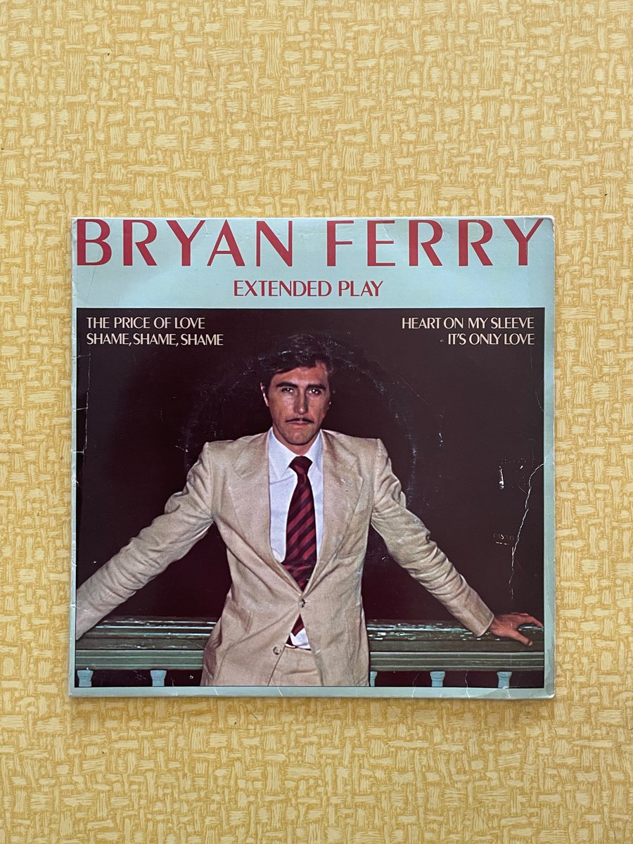 MILEHIGHCLUB202's tweet photo. ほなEPいこか
BRYAN FERRY / EXTENDED PLAY [30Jul1976, Island Records --- IEP 1]
#OTD #bryanferry #ThePriceOfLove #ShameShameShame #ItsOnlyLove #roxymusic #ChrisThomas #listeningbar #vinylbar #musicbar #レコードバー #ミュージックバー #mhc30072026
https://t.co/CLij3GuPqg https://t.co/anBz2HYUCX