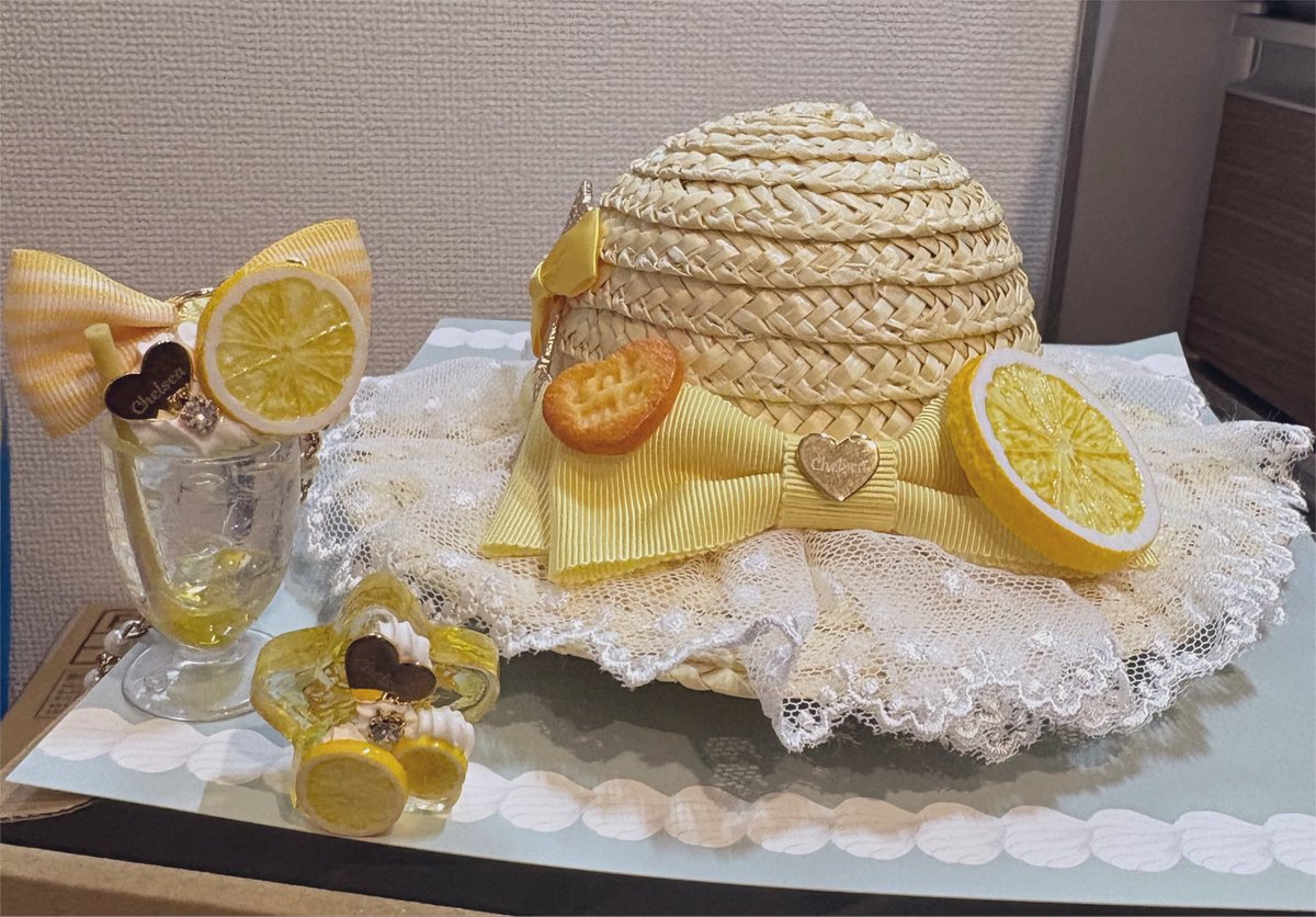 Pretty_2tama5's tweet photo. チェルシィ(@erry_chelsea )さんのレモン届いた🍋✨ネックレスもリングもハットも可愛すぎる🫶🏻 https://t.co/j4BPNhIF1K