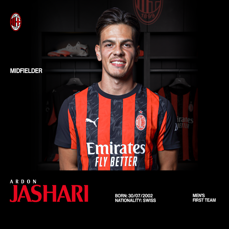 MilanPosts's tweet photo. 📆 #OnThisDay 2025, Jashari joins AC Milan 🔴⚫️ https://t.co/zp6Hs3ikAS