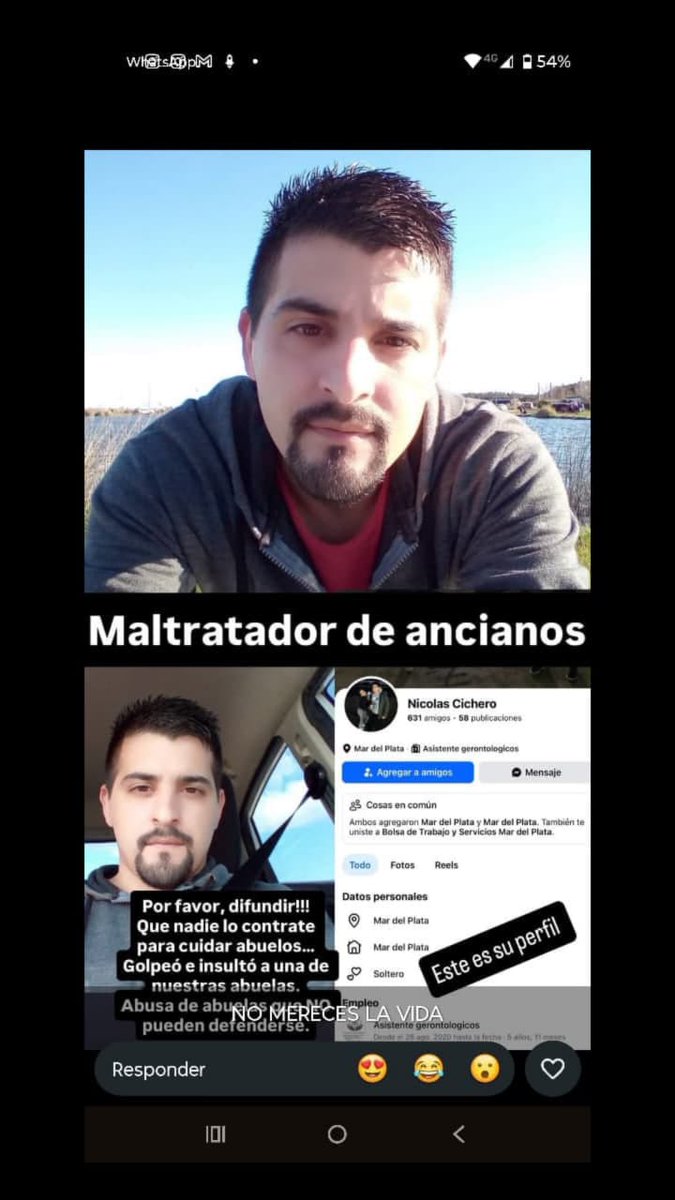 mauroszeta's tweet photo. 🚨 UNA BASURA HUMANA: ASÍ MALTRATA A LOS ABUELOS EL CUIDADOR DE UN GERIÁTRICO
- "¿Por qué no te morís, vieja hija de puta?" le dice en un video
- Ya fue despedido y denunciado, pero no está preso
📍 Mar del Plata https://t.co/BH17tuEr0I