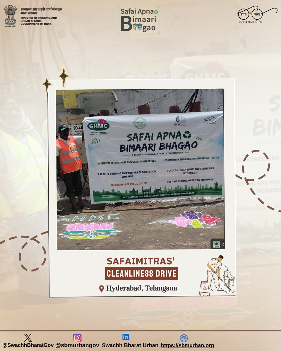 SwachhBharatGov's tweet photo. From Assam to Jammu &amp; Kashmir, Chhattisgarh to Telangana, #SafaiApnaoBimaariBhagao is driving change through plog runs, handwashing awareness, student-led Swachhata pledges, and SafaiMitra-led cleanliness drives– building healthier, cleaner communities.
#SwachhBharat https://t.co/2TwFAlUy8J