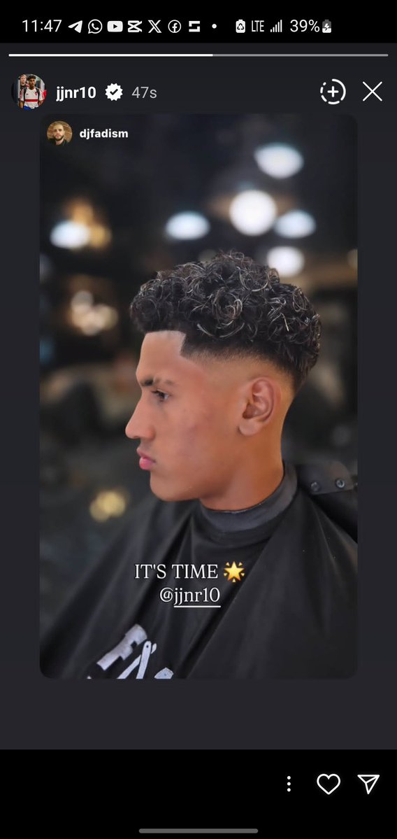 utdjay24's tweet photo. JJ Gabriel with a new Trim on Instagram 💇‍♂️

"IT'S TIME" https://t.co/jOfNPxtGwK