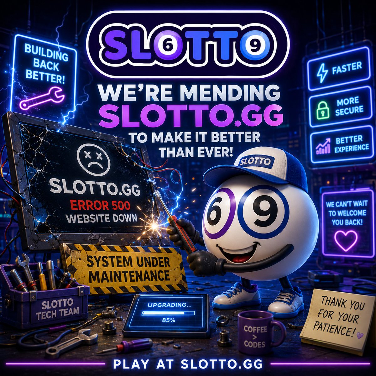slottogg_'s tweet photo. Back ASAP, sorry for any inconvenience..... the Jackpot is SAFE👊💥

Join us Sunday for the Jackpot draw space🔥 https://t.co/wGFCxiWaeC